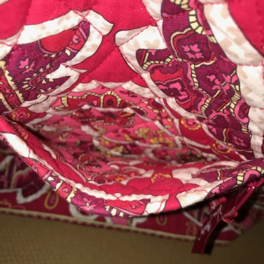 Rosy Posies Laura Cinch Tote Vera Bradley shoulder bag tote Retired Spring 2012 - Picture 5 of 11